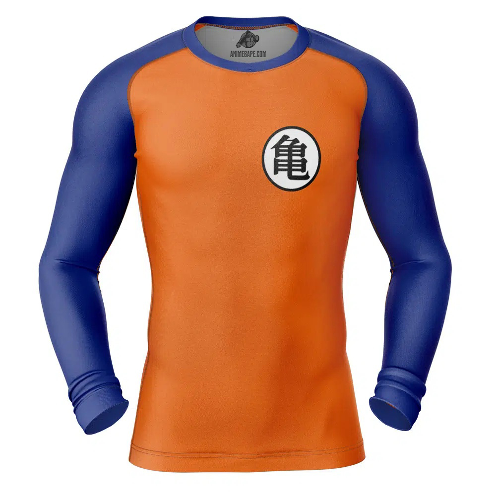 Goku Dragon Ball Long Sleeve Rash Guard Compression Shirt