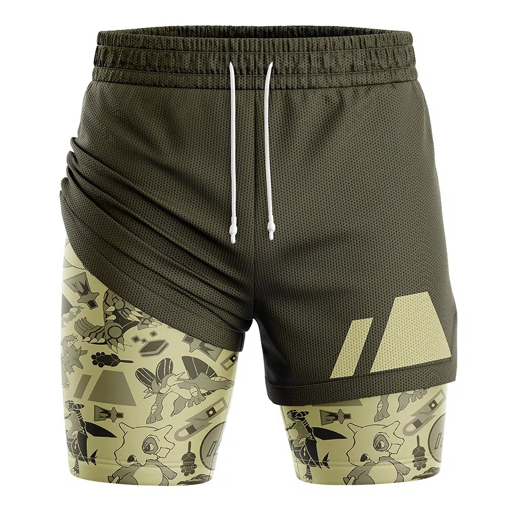 Ground Pokemon Compression Workout Training Shorts (2-in-1)