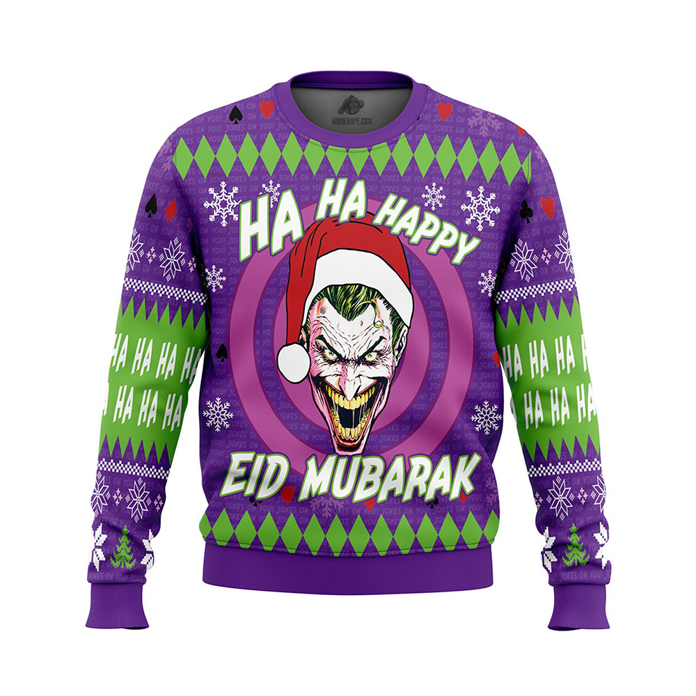 Ha ha ha Eid Mubarak DC Comics Ugly Christmas Sweater