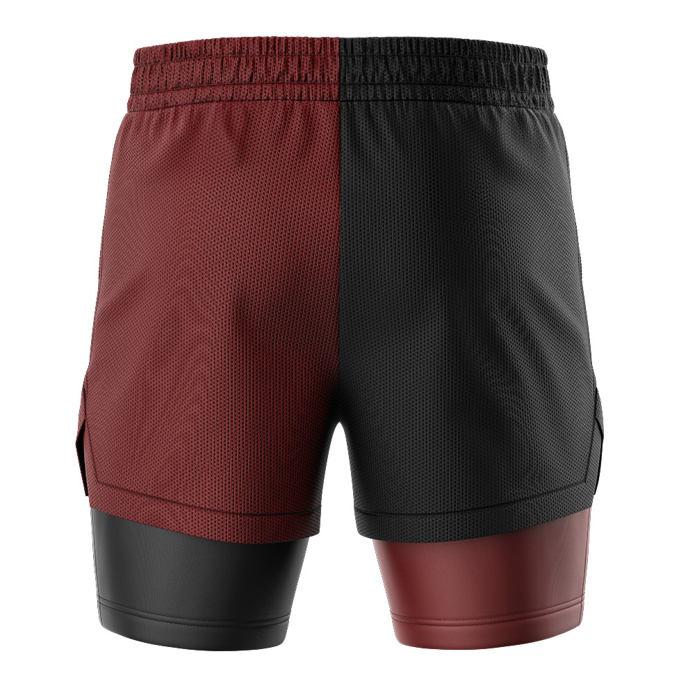 Harley Quinn DC Comics Compression Workout Training Shorts (2-in-1)