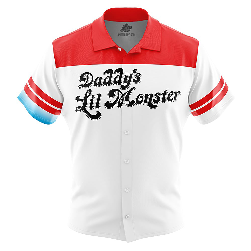 Harley Quinn Suicide Squad DC Comics Button Up Hawaiian Shirt