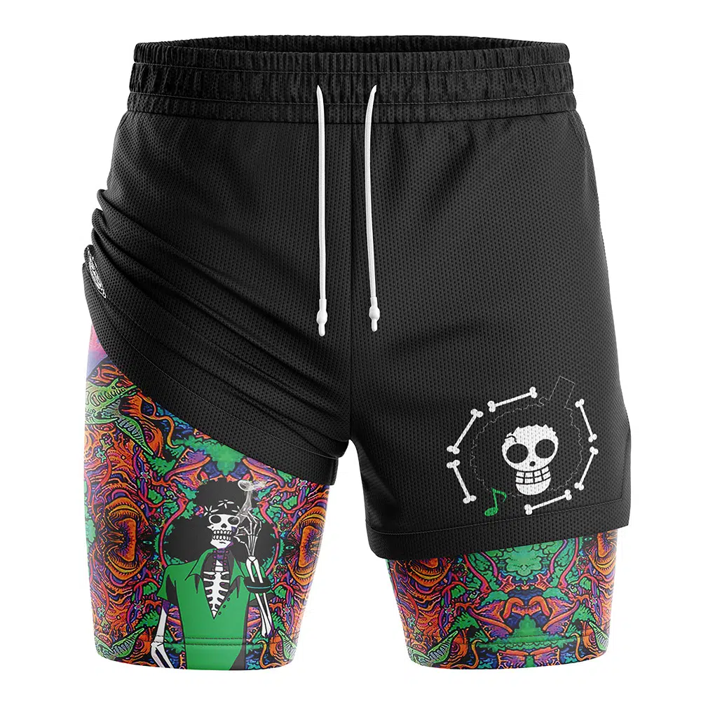 Hippie Trip Brooks One Piece Compression Workout Training Shorts (2-in-1)