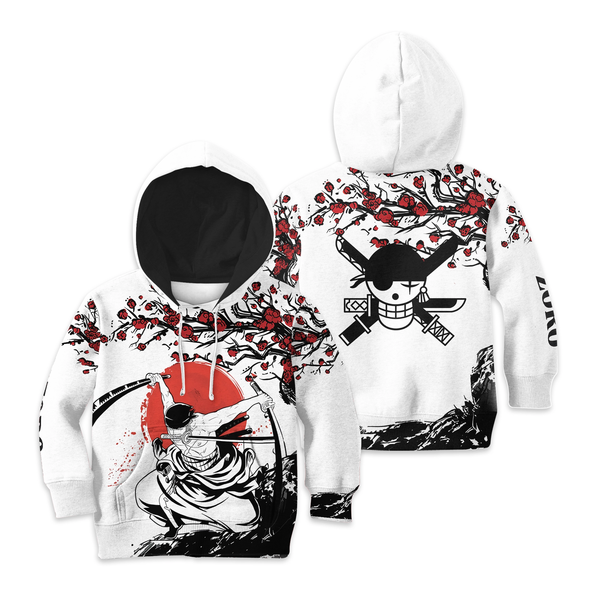 hoodie Kids Hoodie Roronoa Zoro Japan Style One Piece - Image 1
