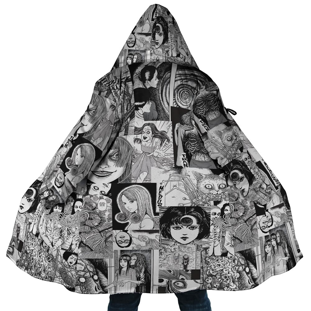 Horror Manga Junji Ito Hooded Cloak Coat