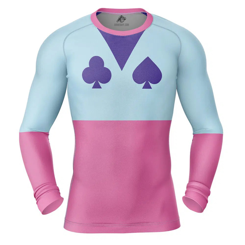 Hypnotic Eye Hisoka Hunter X Hunter Long Sleeve Rash Guard Compression Shirt