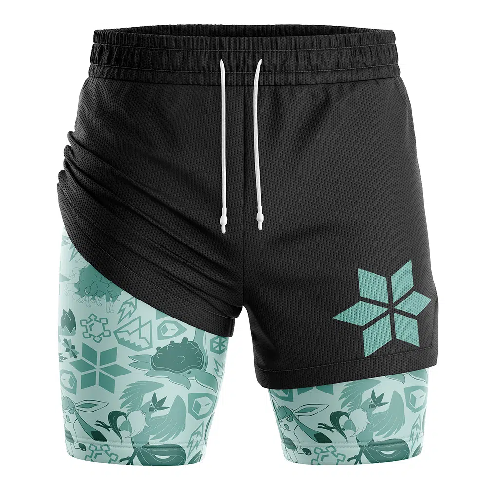 Ice V2 Pokemon Compression Workout Training Shorts (2-in-1)