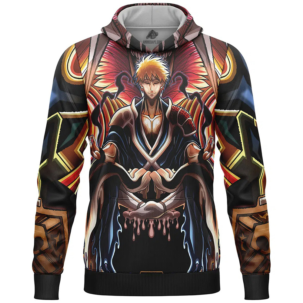 Ichigo True Shikai Bleach Lightweight Hoodie