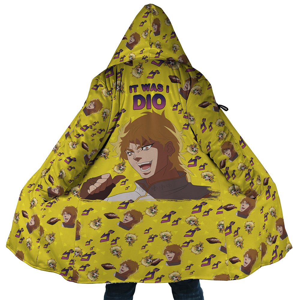 It Was Me Dio Jojo's Bizarre Adventure Hooded Cloak Coat