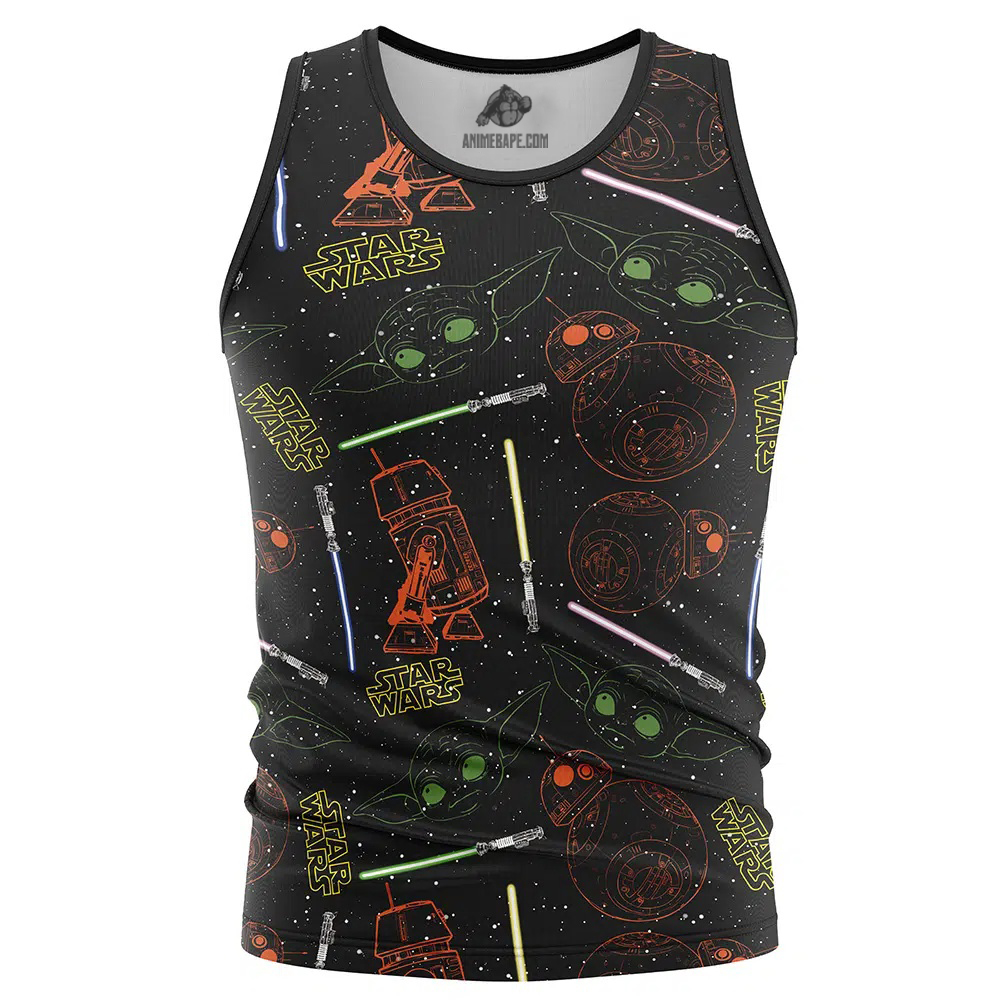 Jedi Star Wars Pattern Tank Top