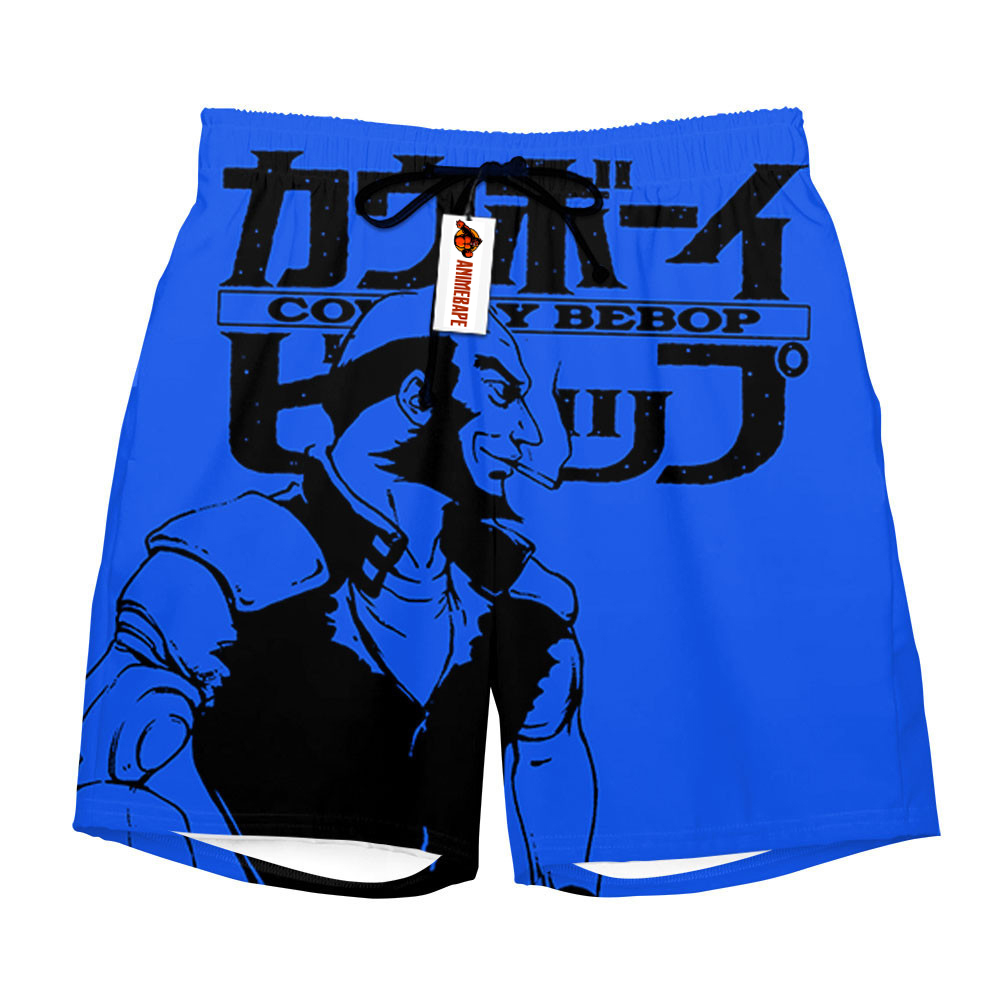 Jet Black Board Shorts Custom Manga Mixed Style 1503 One Piece
