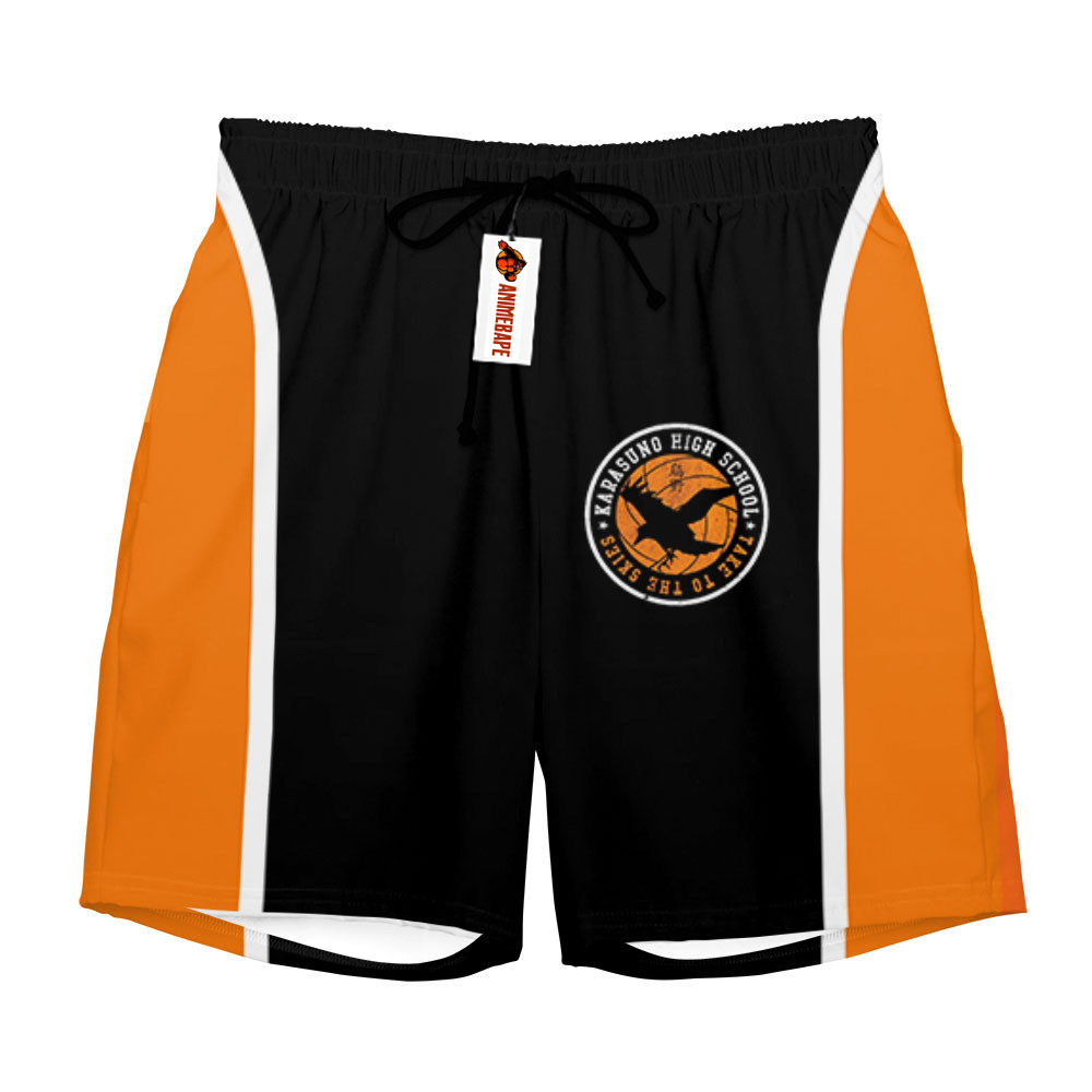 Karasuno Uniform Board Shorts Custom Style 1904 Haikyuu