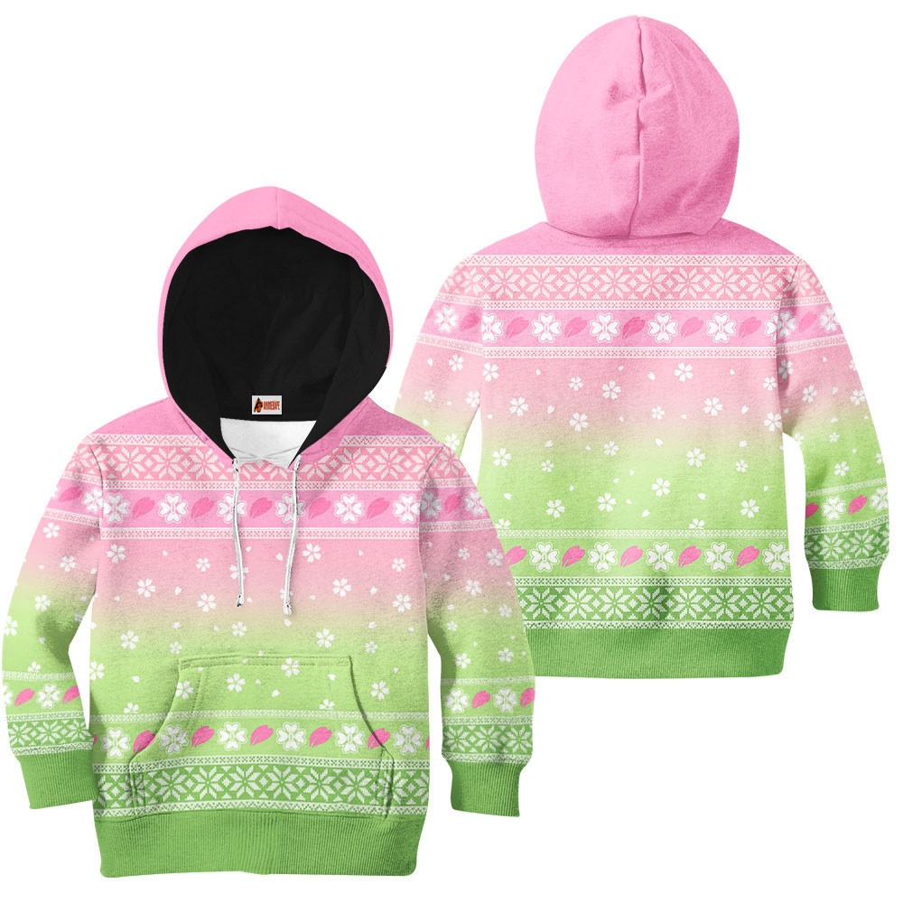 Kids Hoodie Kimetsu Mitsuri Kanroji Ugly Christmas Demon Slayer Kimetsu No Yaiba
