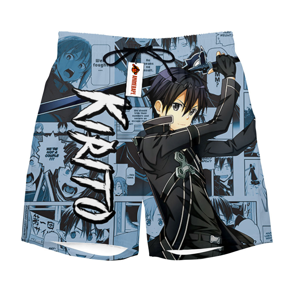 Kirito Board Shorts Manga Style 3005 Sword Art Online