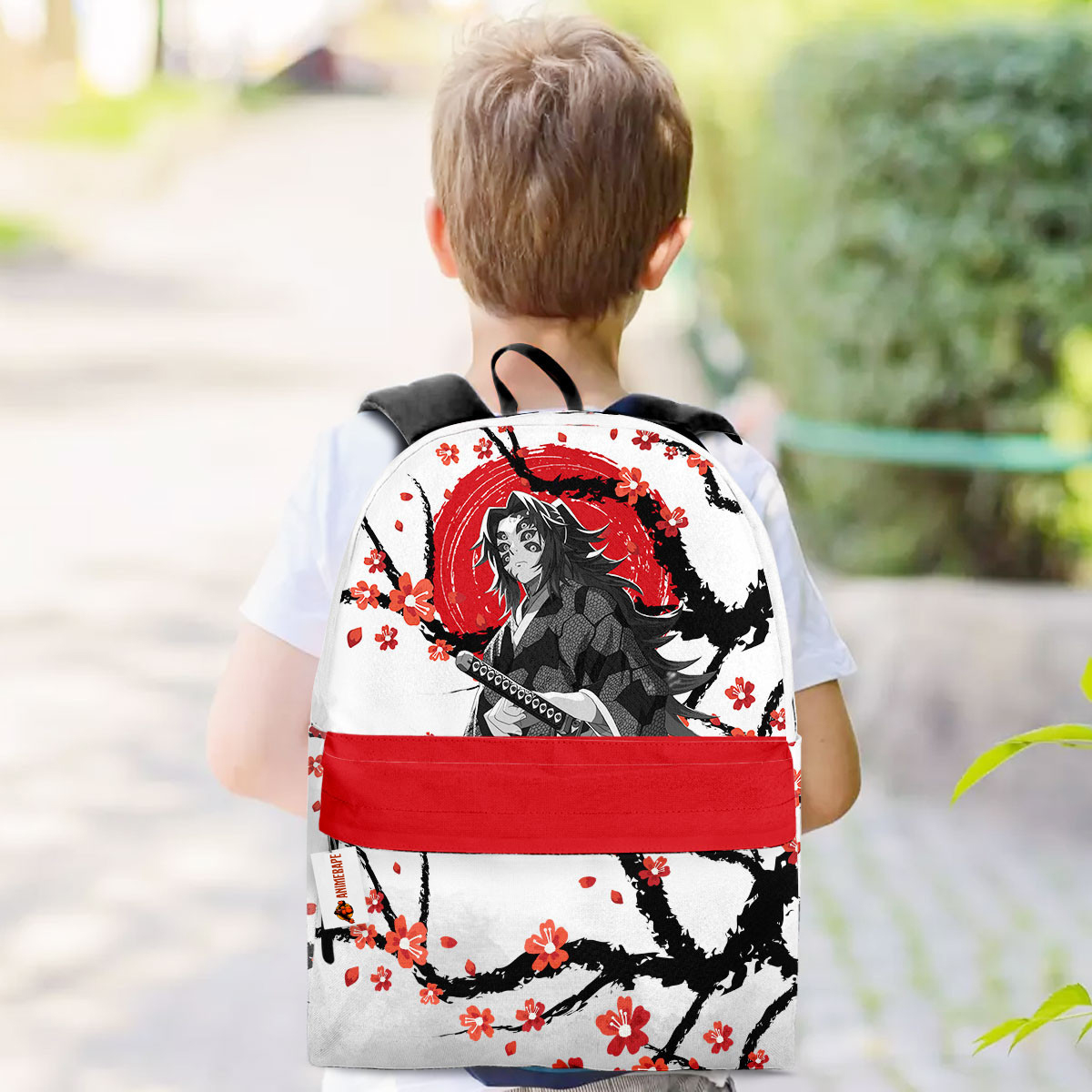 Zaino Roffatide Demon Slayer Per Ragazze, Con Scomparto Per Laptop 15.6'', Tasche Portabottiglia, 31x15x45.5 Cm, Regalo Anime