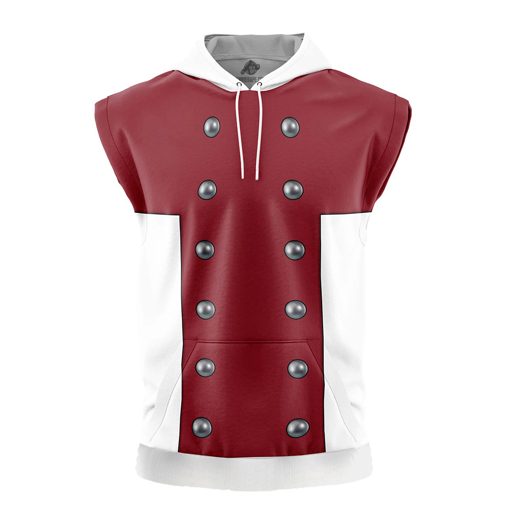 Lancelot Four Knights of The Apocalypse Seven Deadly Sins Cut Off Sleeveless Workout Hoodie