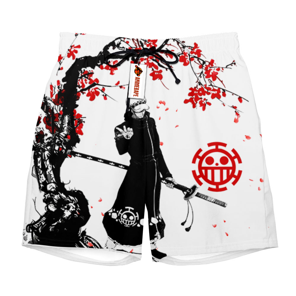 Law Board Shorts Pants Japan Cherry Blossom One Piece