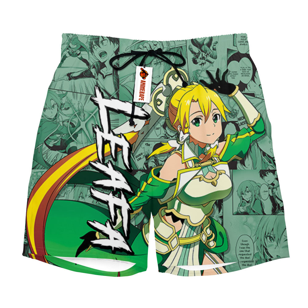 Leafa Board Shorts Manga Style 3005 Sword Art Online