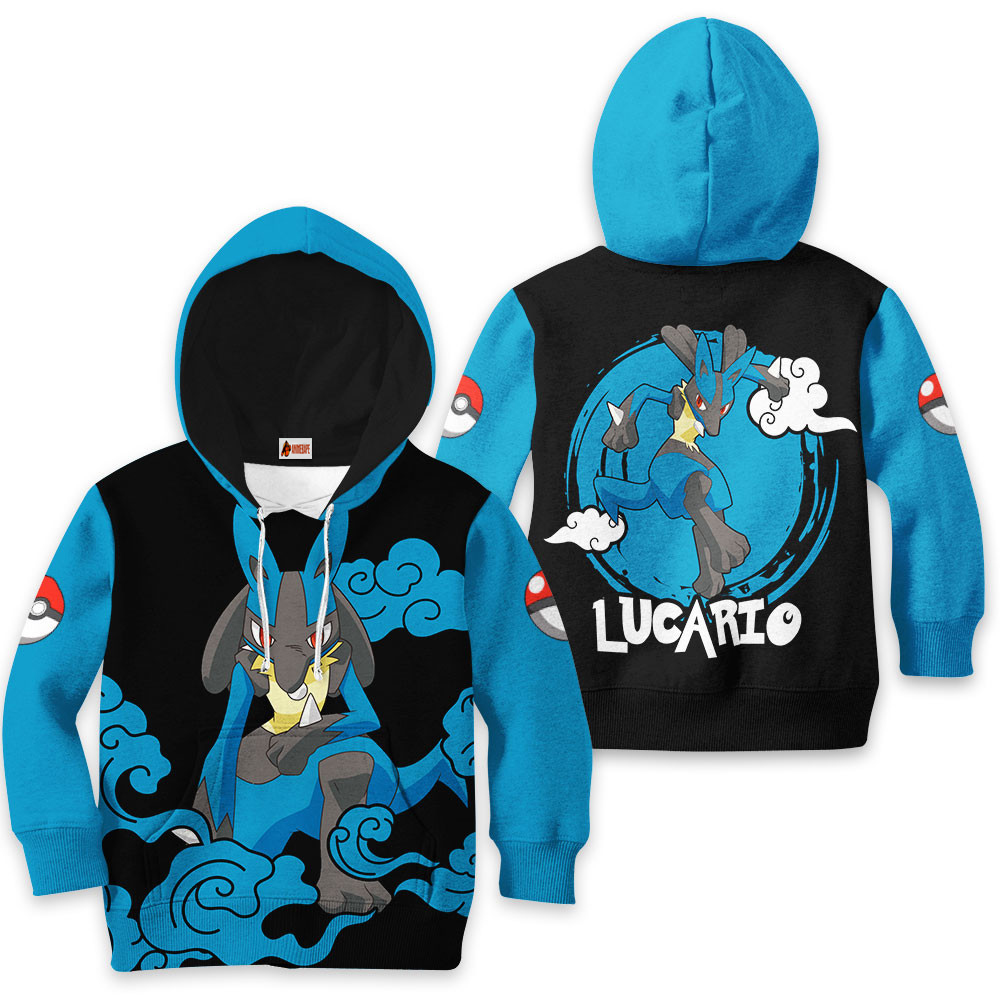 Kids Hoodie Lucario Great Gift Pokemon