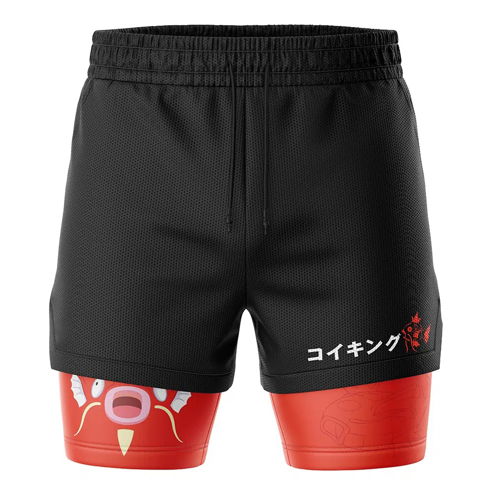 Magikarp V2 Pokemon Compression Workout Training Shorts (2-in-1)
