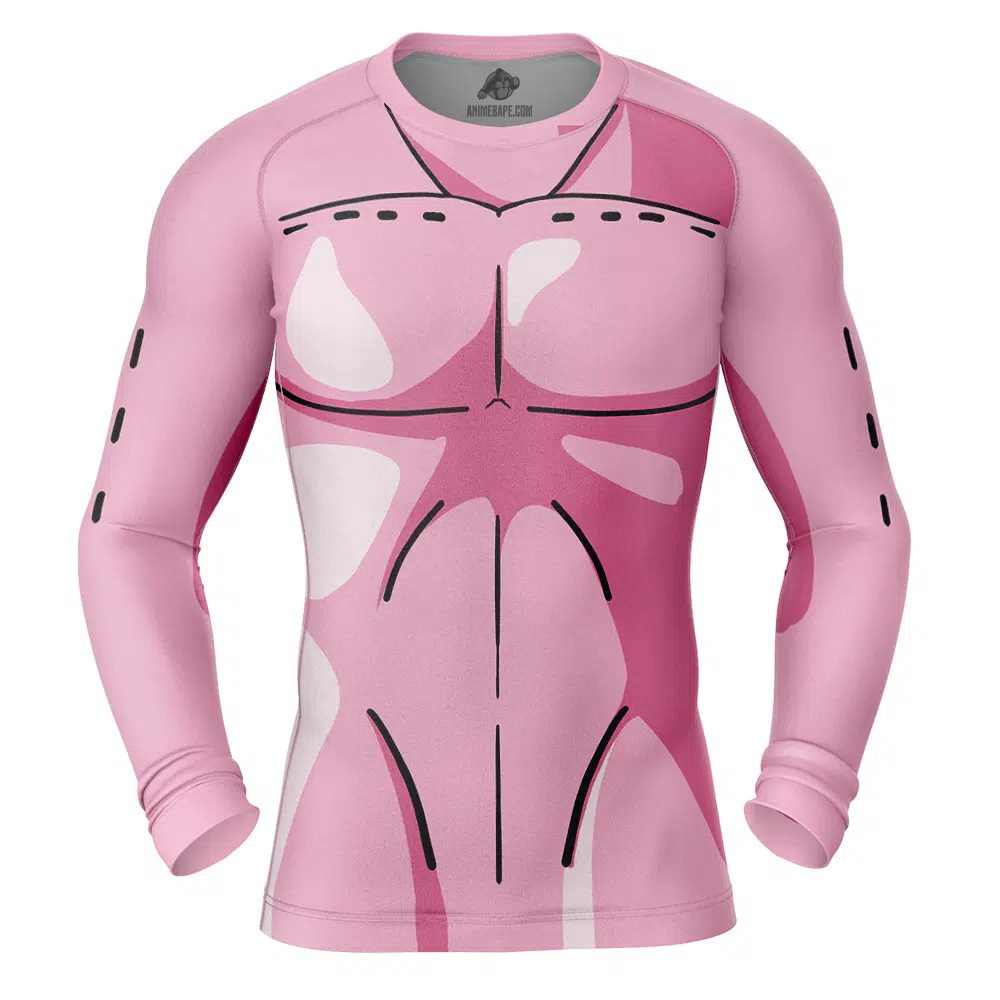 Majin Buu Dragon Ball Z Long Sleeve Rash Guard Compression Shirt