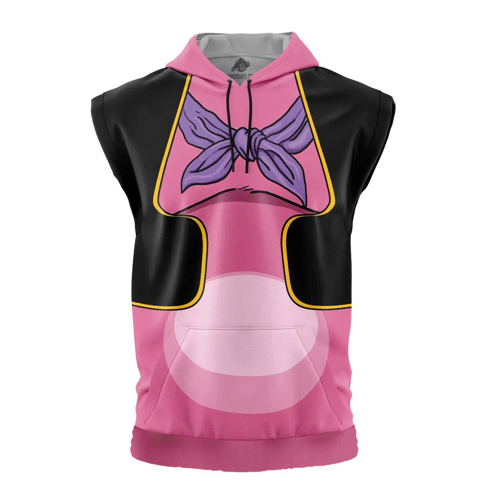 Majin Buu Dragon Ball Z Cut Off Sleeveless Workout Hoodie