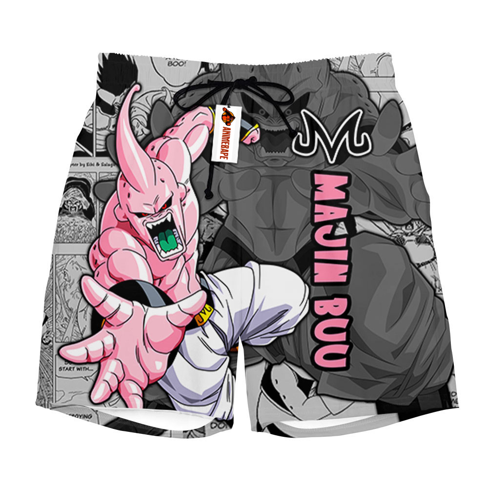 Majin Buu Board Shorts Anime Manga Mixed Style 1503 Dragon Ball Z
