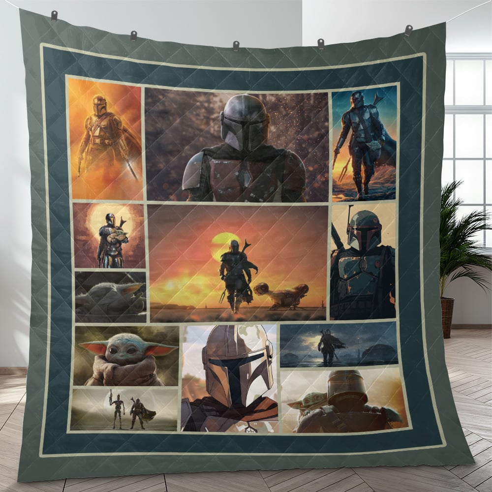 Mandalorian Star Wars Quilt Blanket