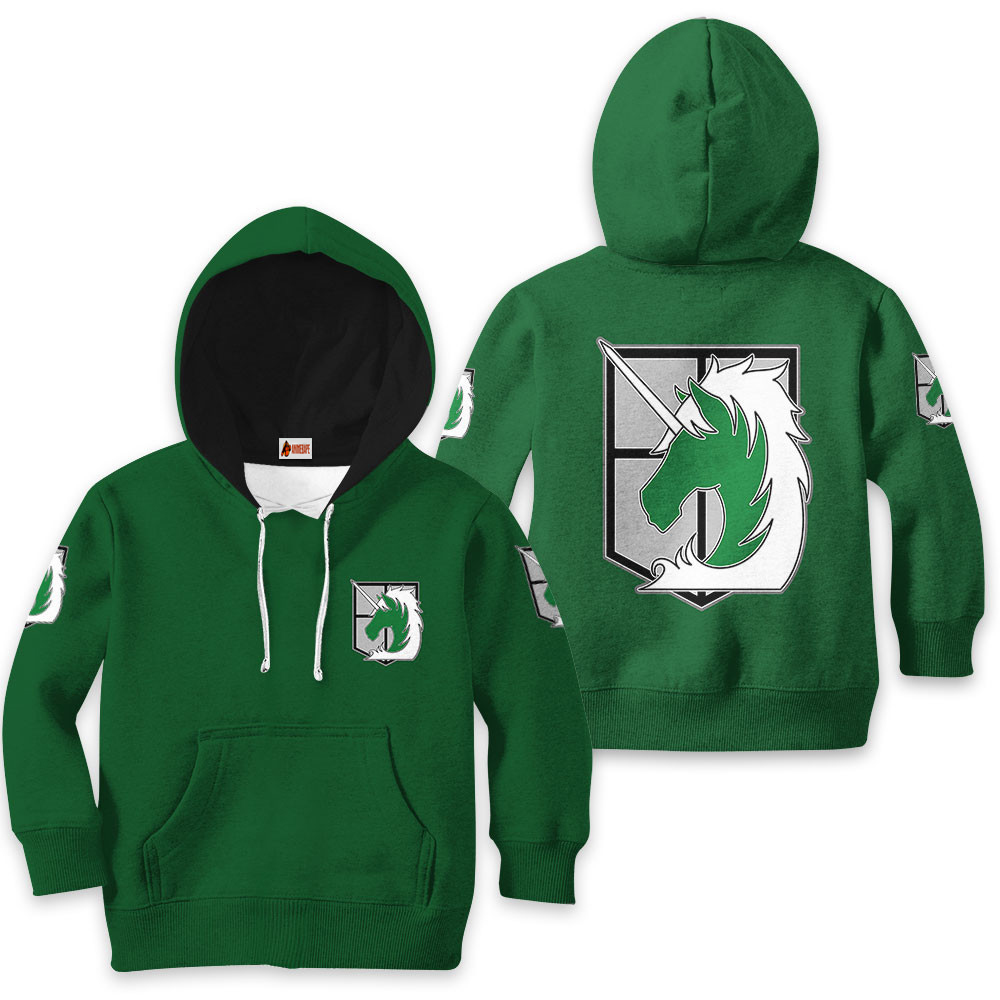 Kids Hoodie Military Police Brigade Anime Attack on Titan