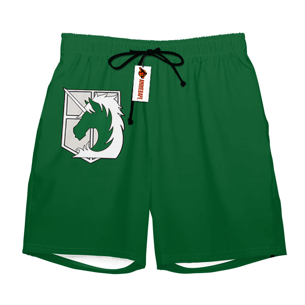 Military Police Brigade Uniform Board Shorts Custom AOT Style 0302 Attack on Titan