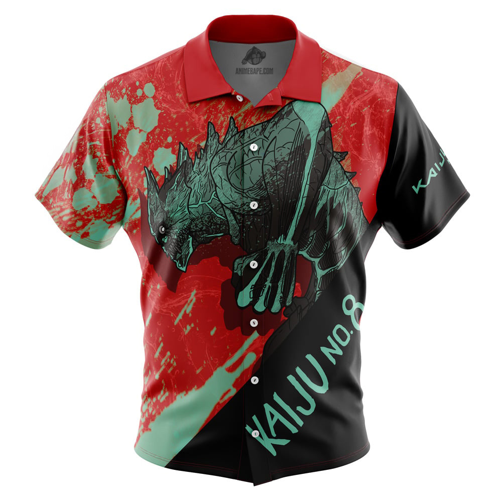 New Monster Shonen Kaiju no 8 Button Up Hawaiian Shirt