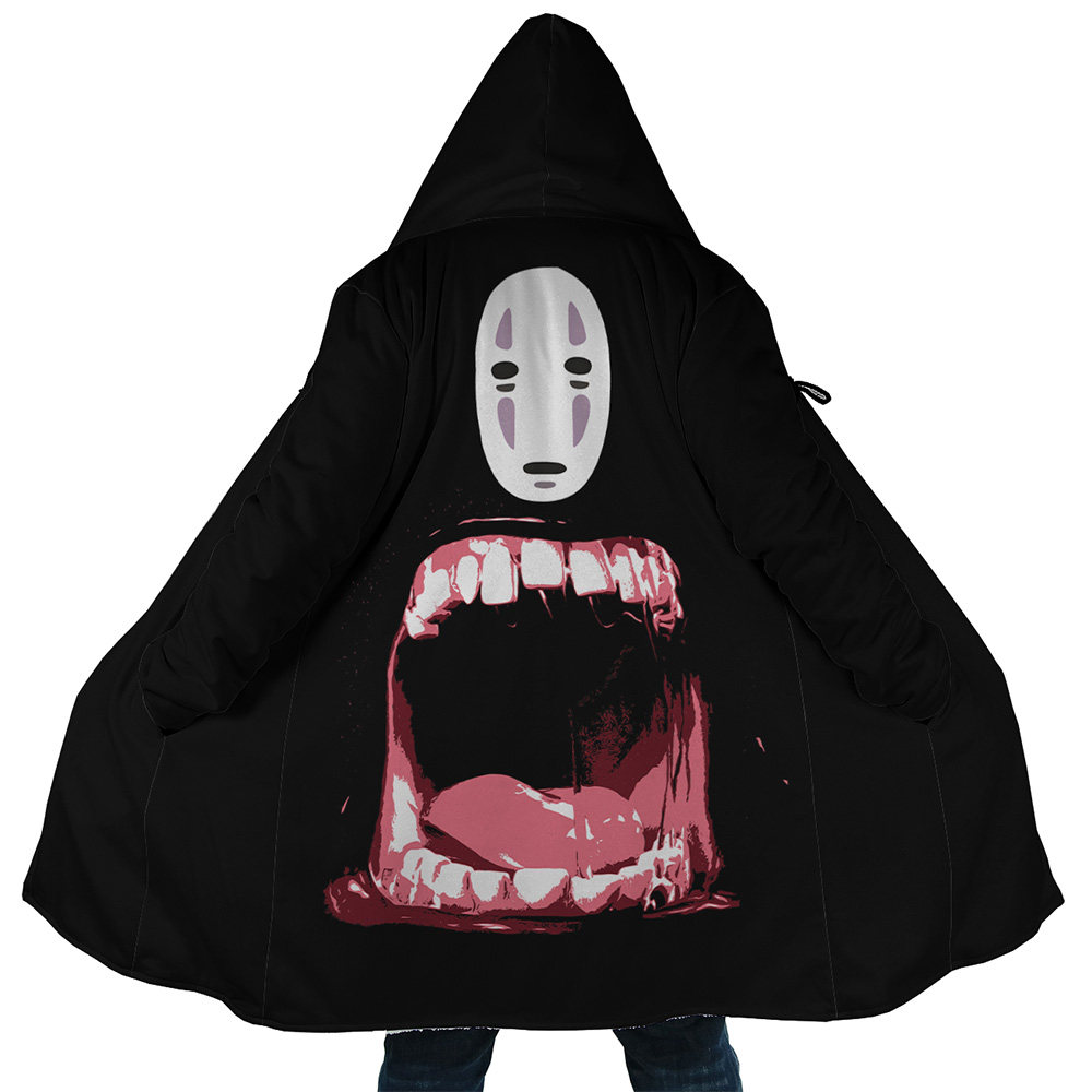 No Face Spirited Away Hooded Cloak Coat