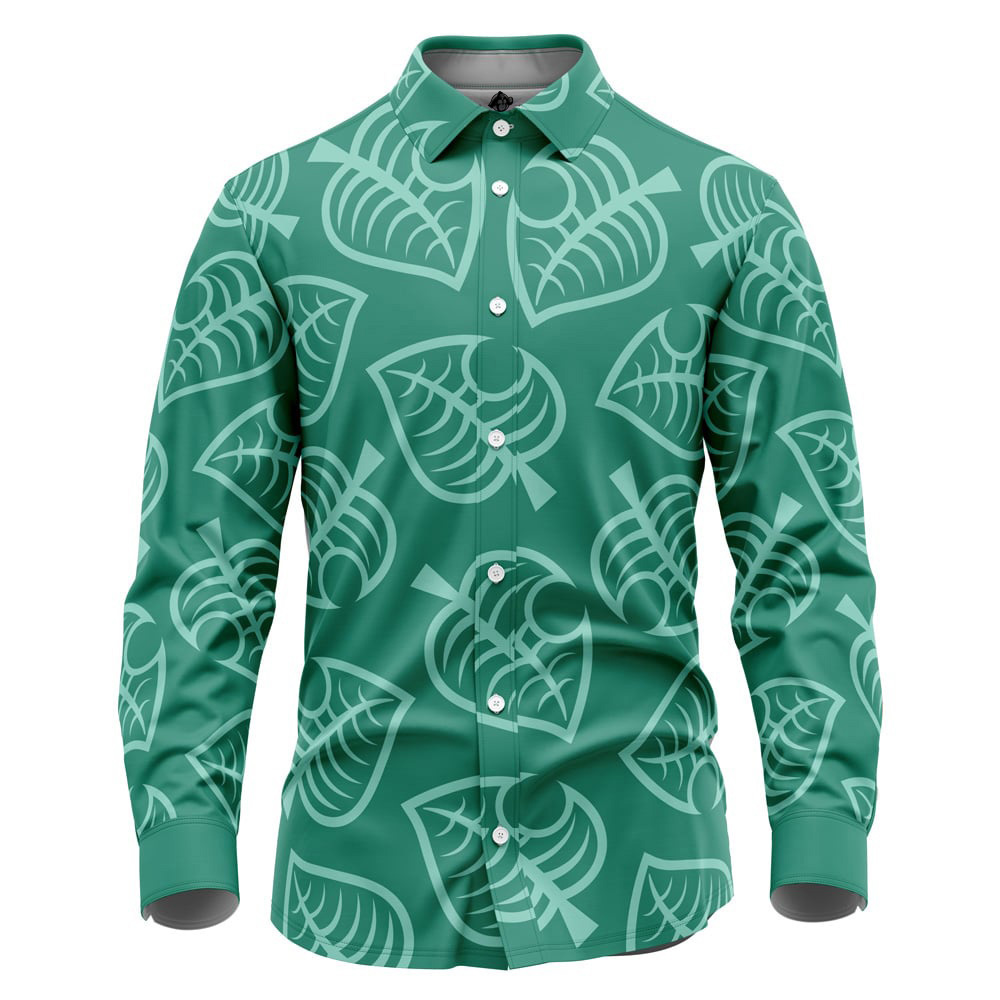 Nooklings Animal Crossing Long Sleeve Button Up Shirt