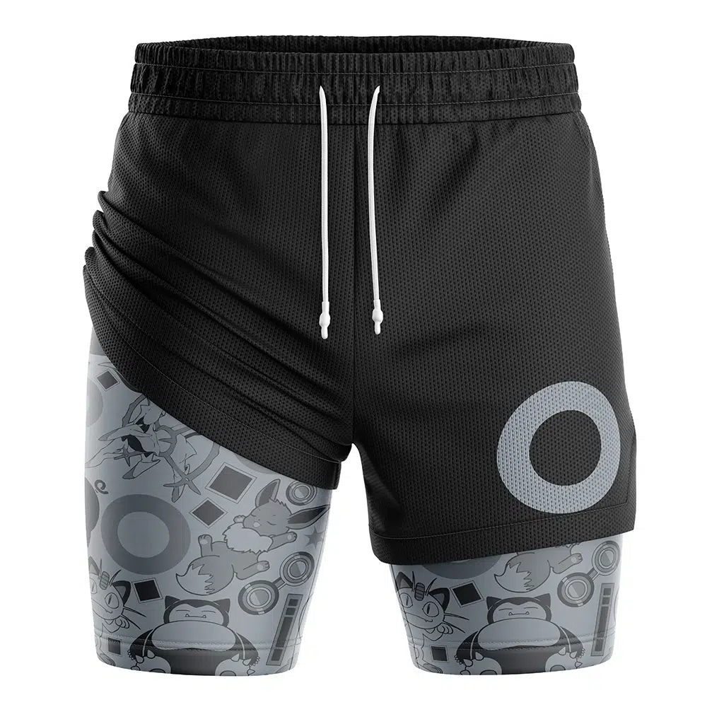 Normal V2 Pokemon Compression Workout Training Shorts (2-in-1)
