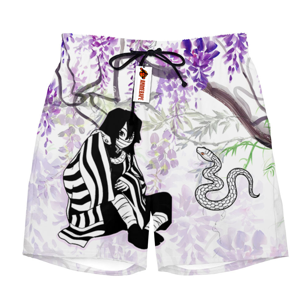 Obanai Iguro Board Shorts Pants Wisteria Style Demon Slayer