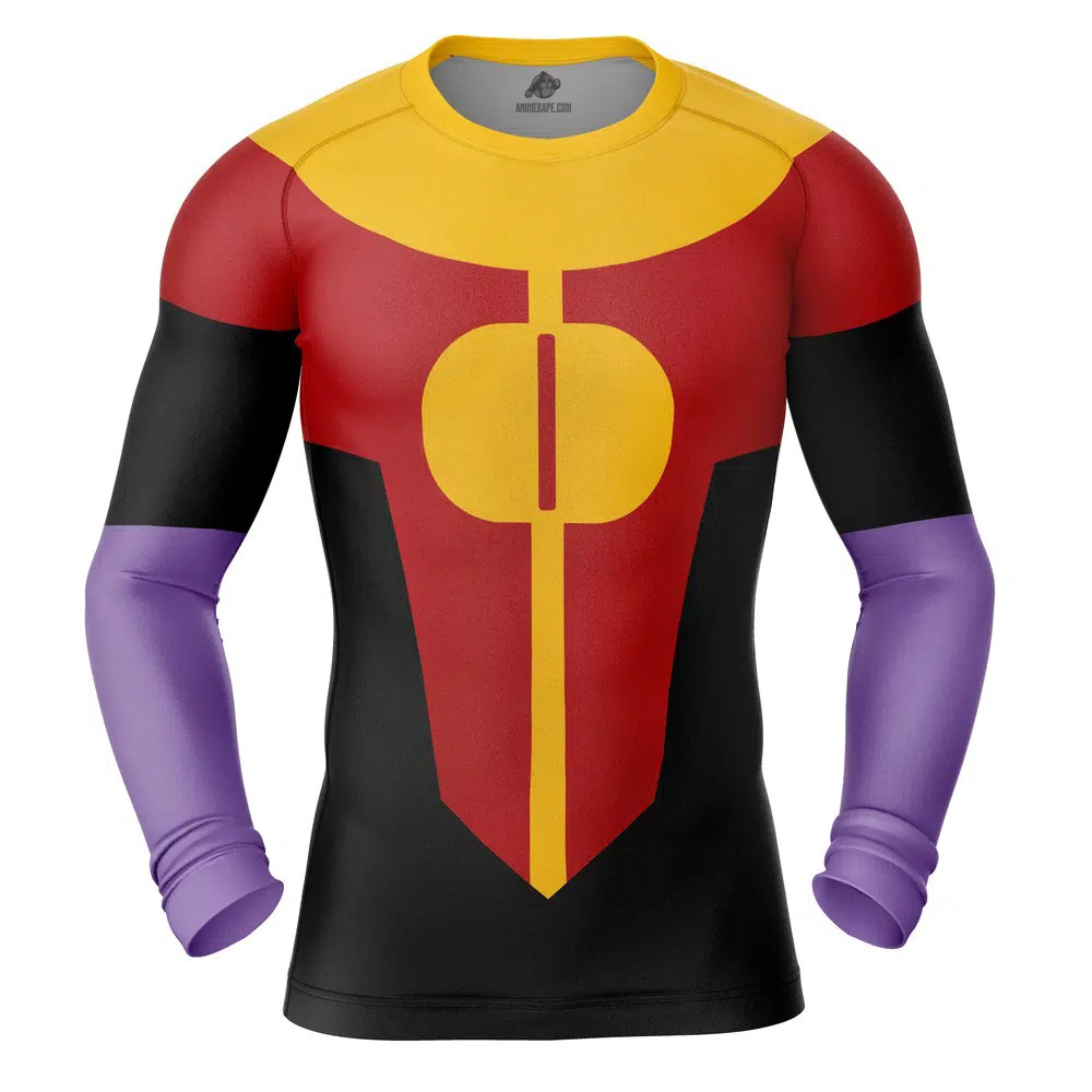 Oliver Grayson Age 10 Invincible Long Sleeve Rash Guard Compression Shirt