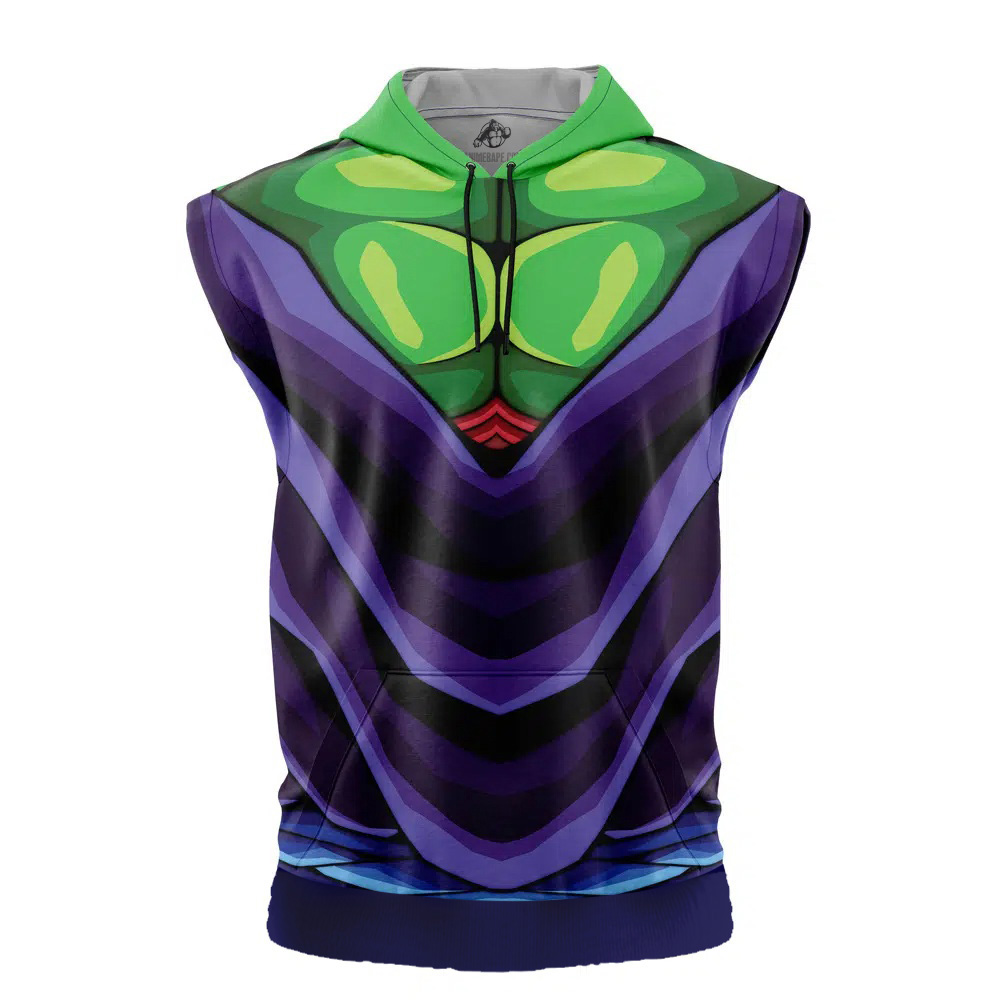 Piccolo Dragon Ball Z Cut Off Sleeveless Workout Hoodie