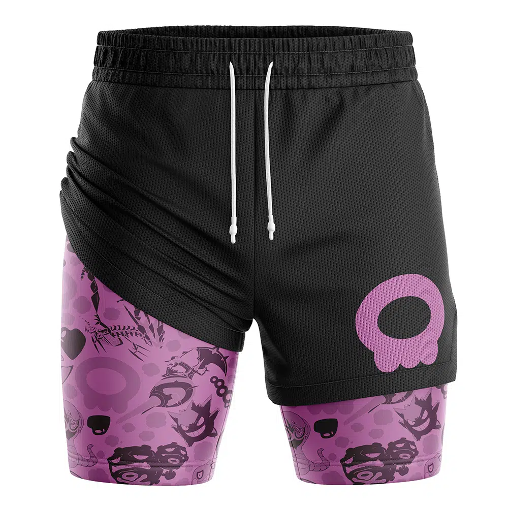 Poison V2 Pokemon Compression Workout Training Shorts (2-in-1)