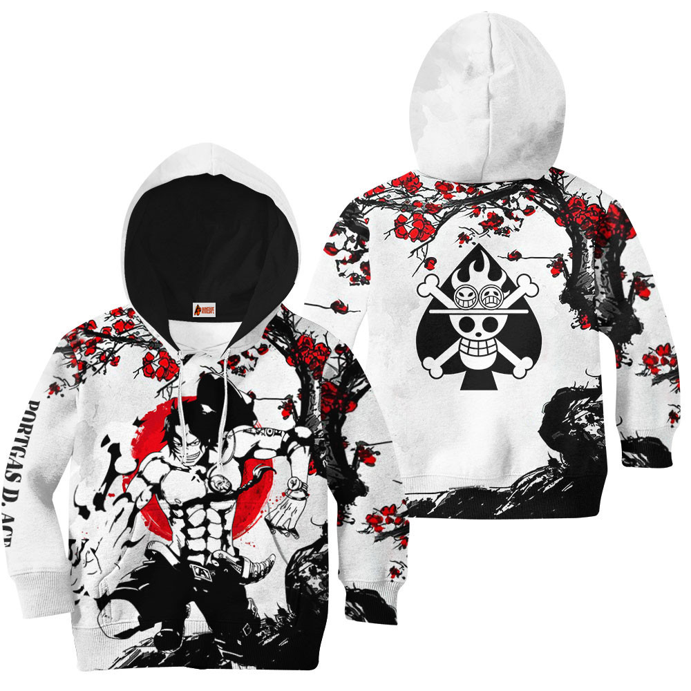 Kids Hoodie Portgas D. Ace Japan Style One Piece