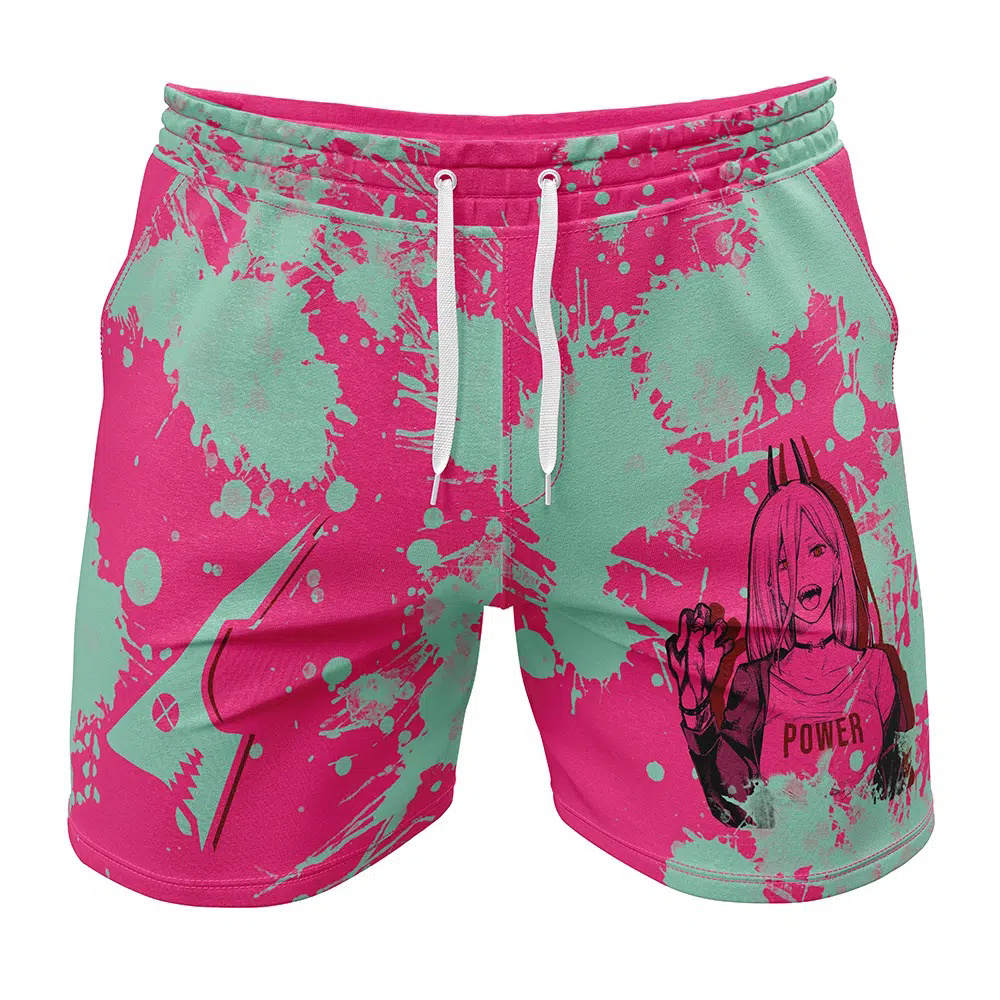 Power Chainsaw Man Gym Shorts