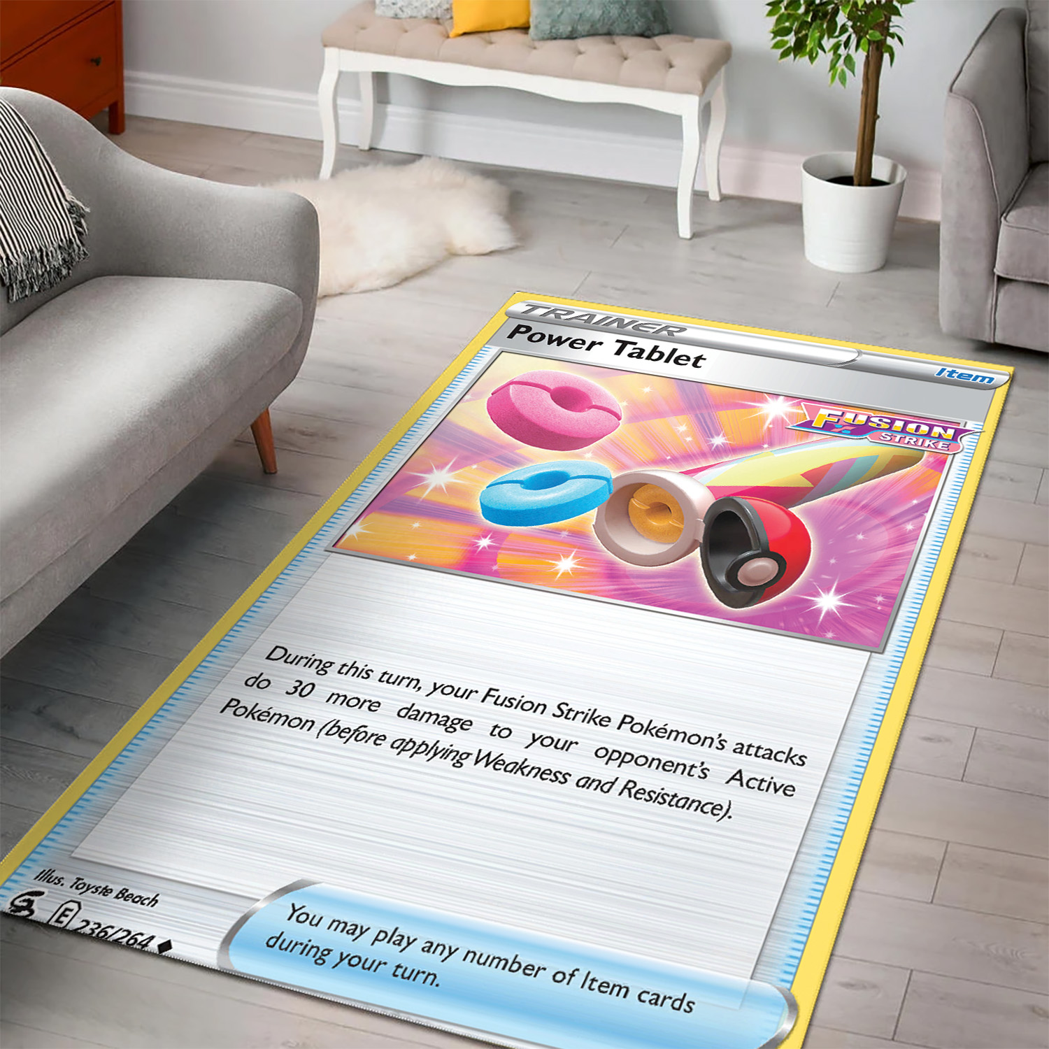 Power Tablet Pokemon Rug