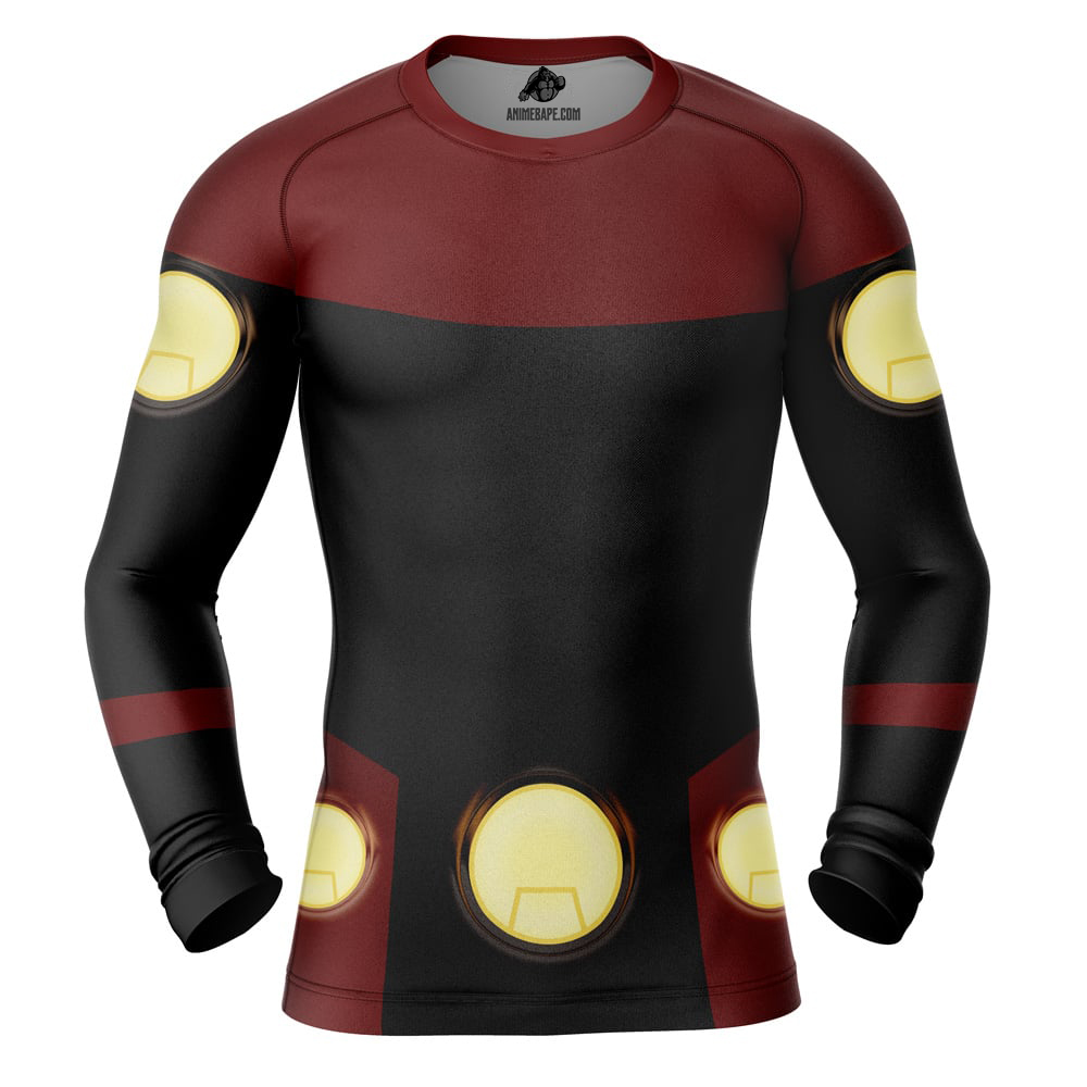 Powerplex Invincible Long Sleeve Rash Guard Compression Shirt