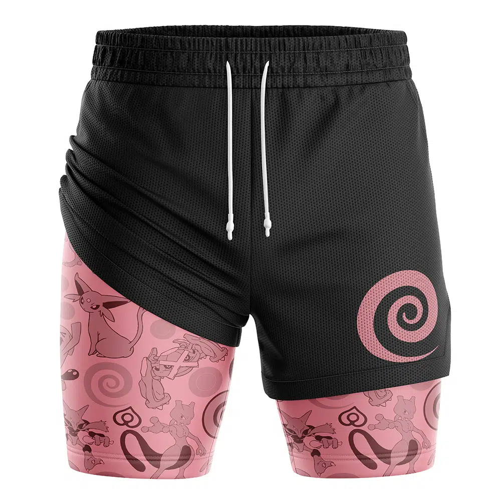 Psychic V2 Pokemon Compression Workout Training Shorts (2-in-1)