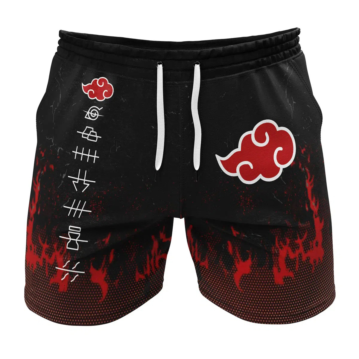 Red Cloud Pride Shippuden Naruto Gym Shorts