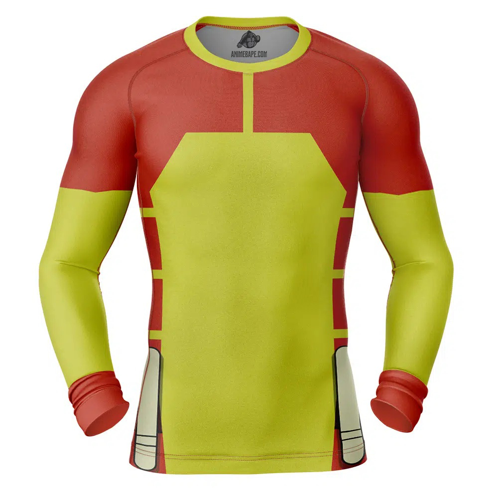 Rex Splode Invincible Long Sleeve Rash Guard Compression Shirt