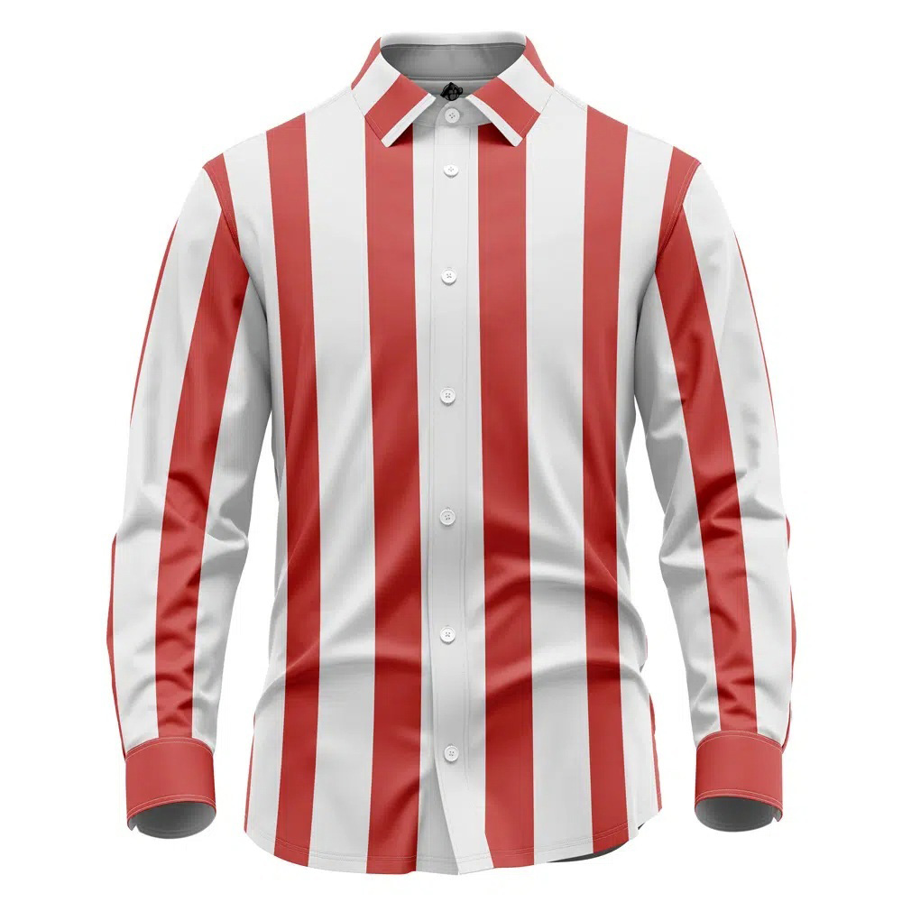 Roronoa Zoro Pre-Timeskip Stripes One Piece Long Sleeve Button Up Shirt