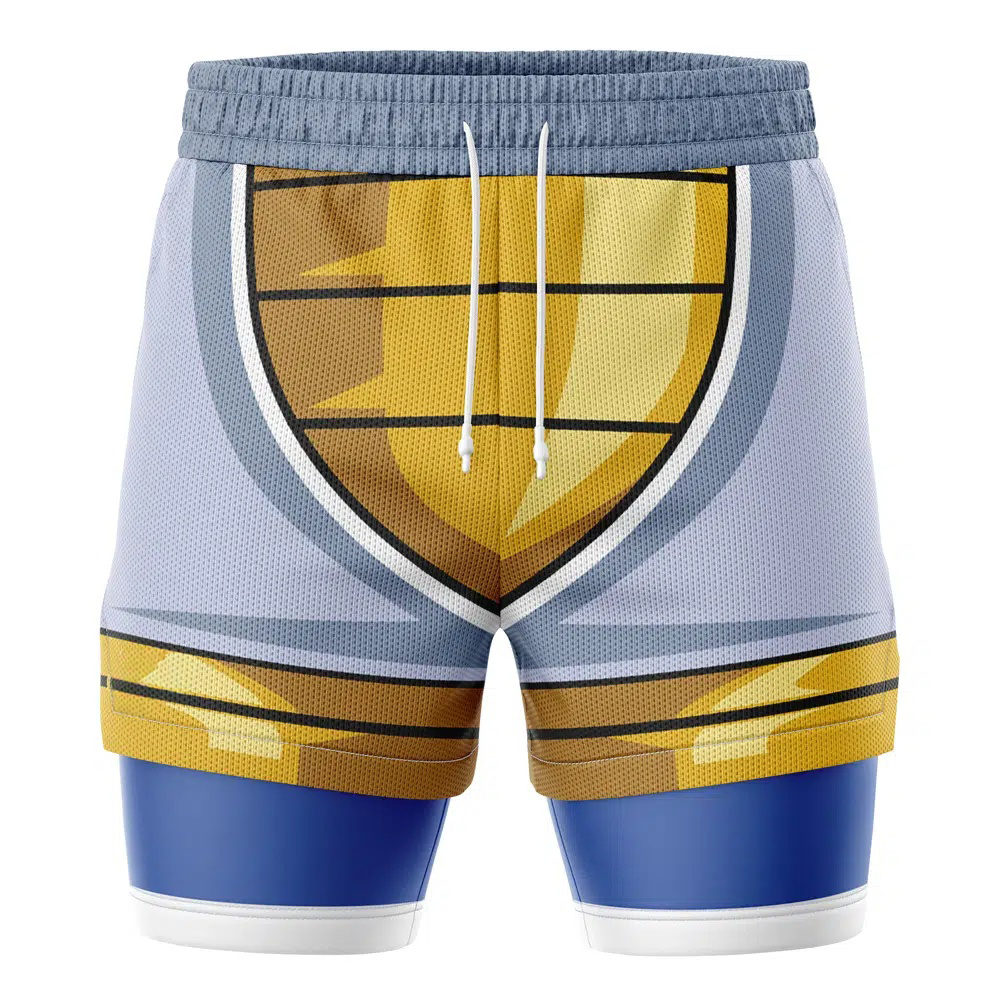 Saiyan Battle Suit DBZ Compression Workout Training Shorts (2-in-1)