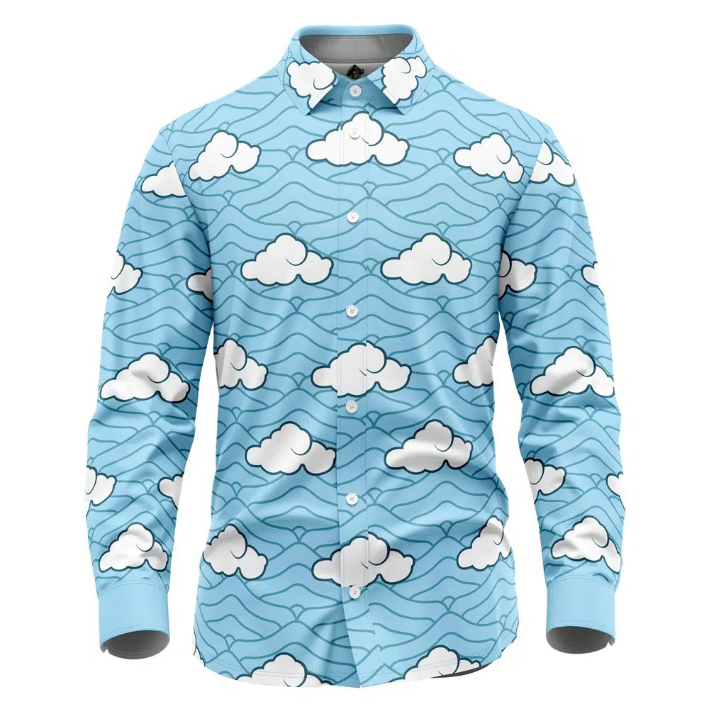 Sakonji Urokodaki Demon Slayer Long Sleeve Button Up Shirt