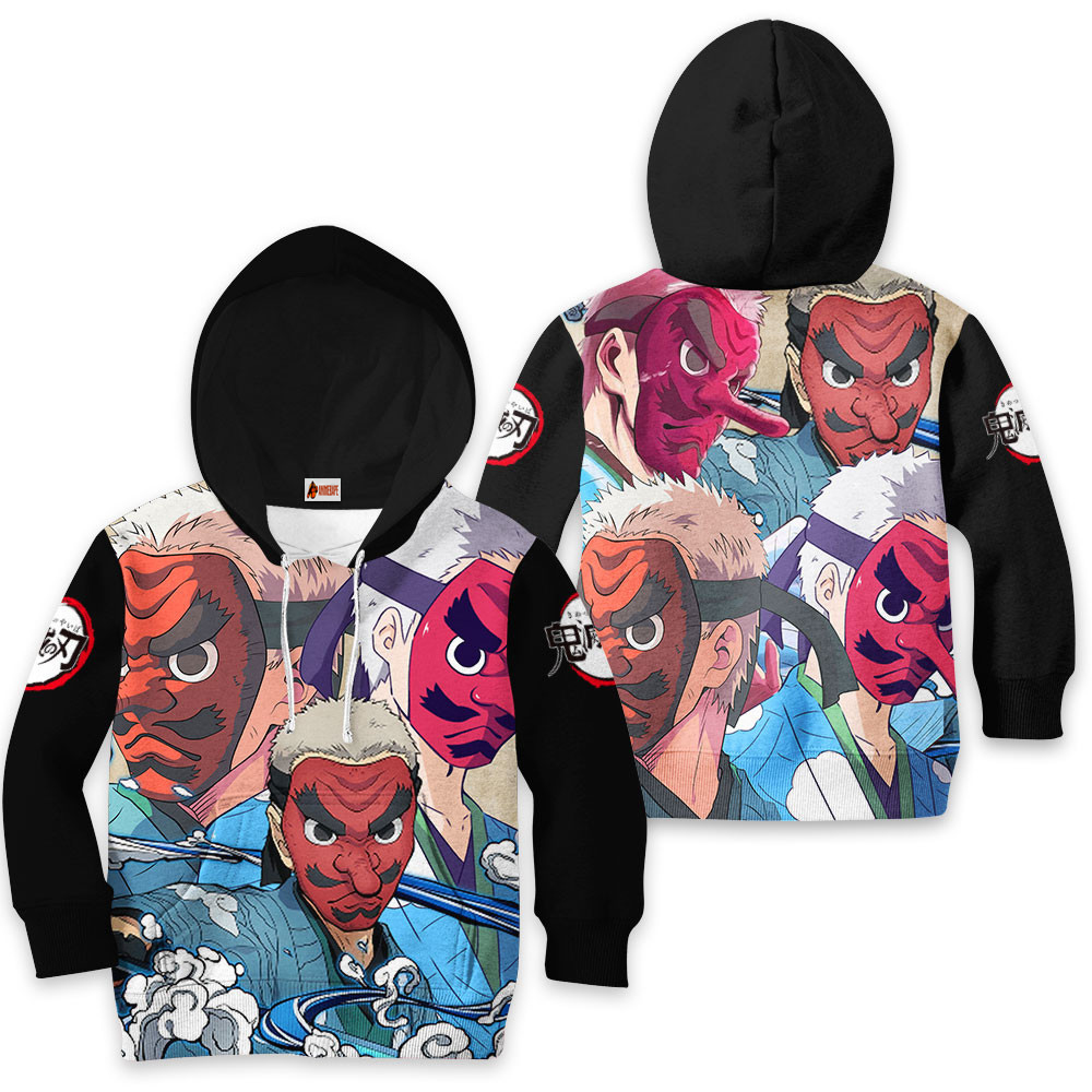 Kids Hoodie Sakonji Urokodaki Demon Slayer Kimetsu No Yaiba