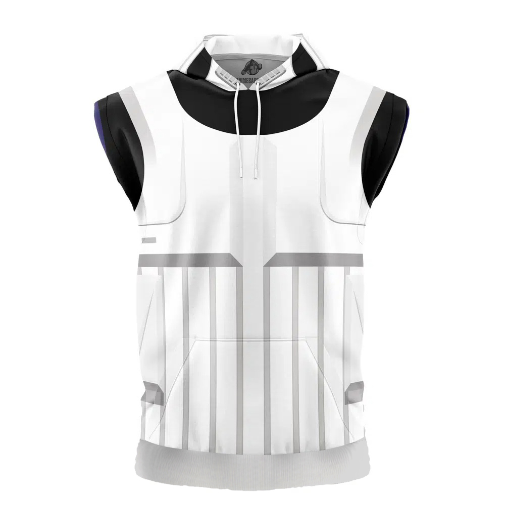 Scout Trooper Star Wars Cut Off Sleeveless Workout Hoodie