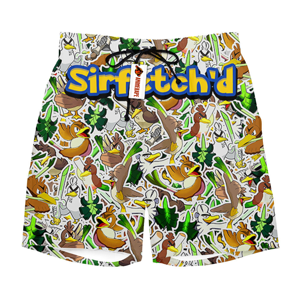 Sirfetchd Board Shorts Custom Style 2403 Pokemon